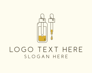 Bottle - Natural Oil Drop logo design