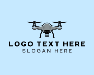Flights - Surveillance Drone Camera logo design