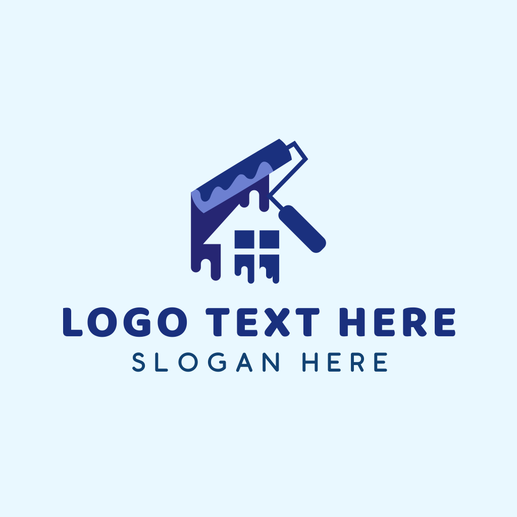 Paint Roller House Logo | BrandCrowd Logo Maker