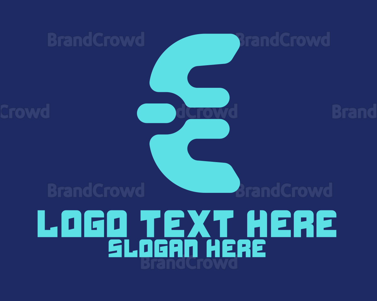 Blue Digital Letter E Logo | BrandCrowd Logo Maker