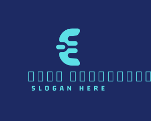Cyber Digital Letter E Logo