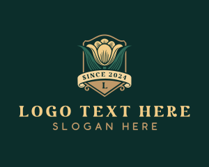 Luxury - Floral Tulips Garden logo design