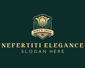 Floral Tulips Garden logo design