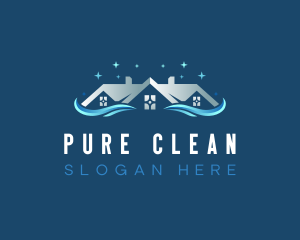 Sparkling Cleaning Tool logo design