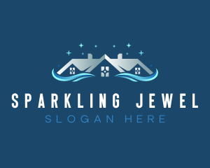 Sparkling Cleaning Tool logo design