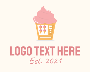 Creamery - Vending Machine Ice Cream logo design