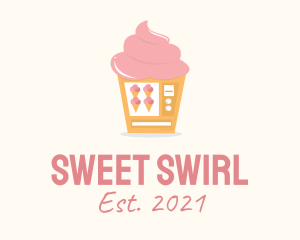 Soft Serve - Vending Machine Ice Cream logo design