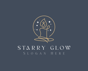 Starry Night Candle logo design