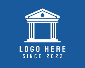 Classical Building - Ancient Courthouse Building logo design