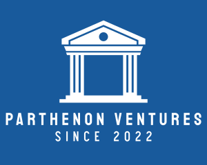 Parthenon - Ancient Courthouse Building logo design