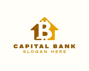 Bank - Bitcoin Crypto Bank logo design