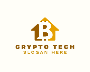 Crypto - Bitcoin Crypto Bank logo design