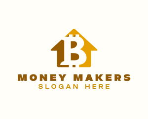 Banking - Bitcoin Crypto Bank logo design