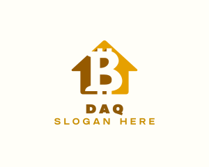 Letter B - Bitcoin Crypto Bank logo design