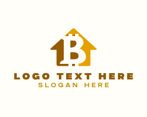 Banking - Bitcoin Crypto Bank logo design