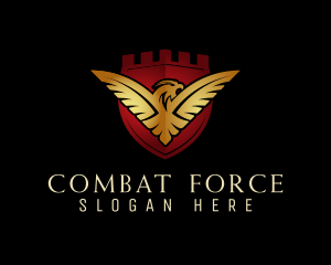 Golden Eagle Shield Logo