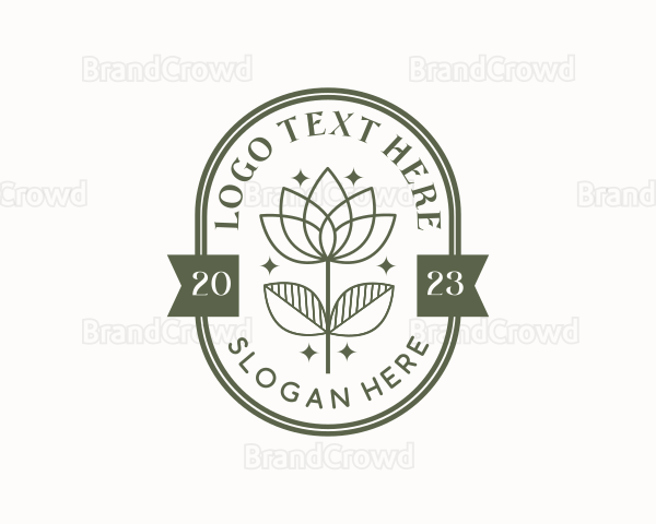 Simple Lotus Flower Logo