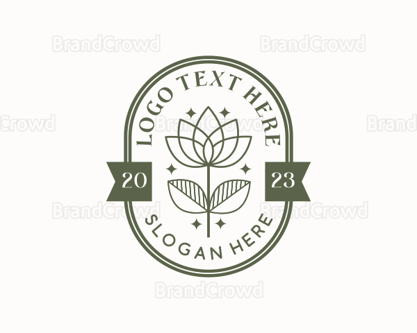 Eco Lotus Flower Logo