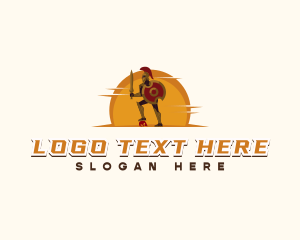 Mythology - Greek Warrior Gladiator logo design