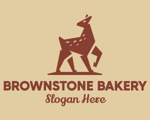 Brown - Brown Forest Deer Fawn logo design