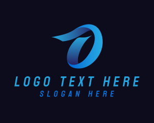 Financing - Media Ribbon Letter O Business logo design
