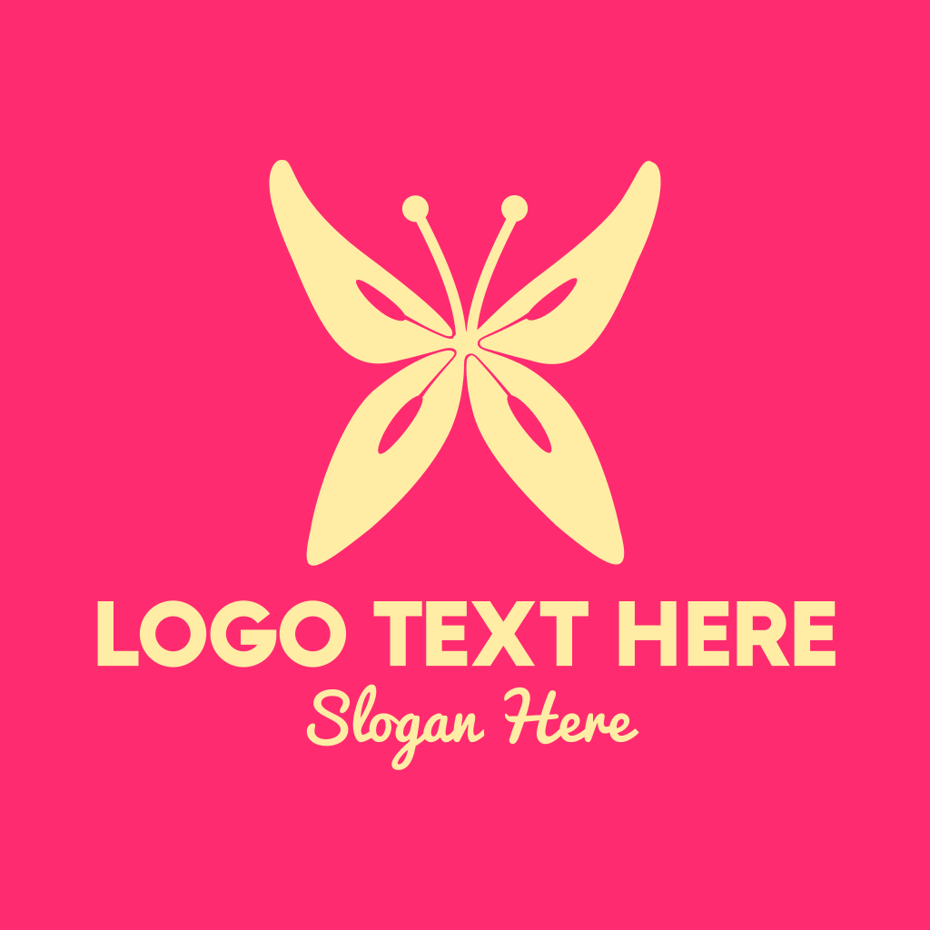 Yellow Butterfly Logo | BrandCrowd Logo Maker