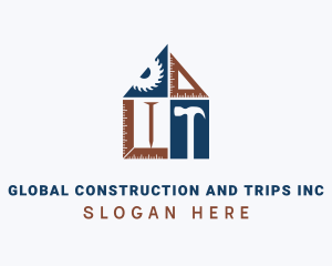 Circular Saw - House Renovation Tools logo design