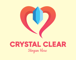 Crystal - Crystal Gem Heart logo design