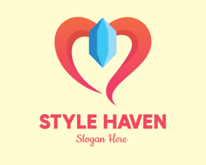 Heart - Crystal Gem Heart logo design