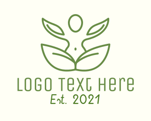 Rehab - Green Leaf Yoga logo design