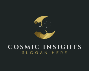 Astrology - Crescent Wolf Astrology logo design