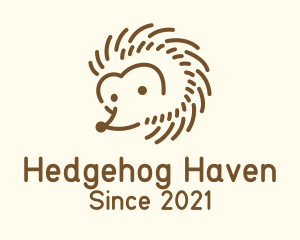 Hedgehog - Pet Hedgehog Cartoon logo design