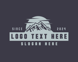 Wander - Summit Mountain Explore logo design