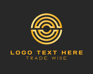 Trader - Coin Finance Business logo design
