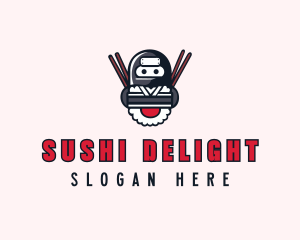 Ninja Sushi Dining logo design