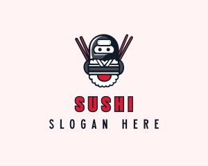 Ninja Sushi Dining logo design