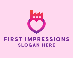 Heart Love Factory logo design