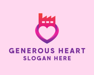 Heart Love Factory logo design