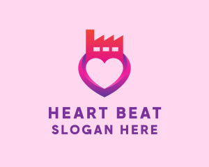 Heart Love Factory logo design