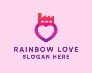 Heart Love Factory logo design