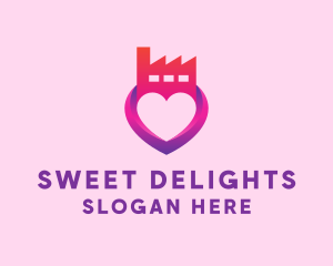 Heart Love Factory logo design