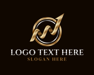 Sales - Arrow Firm Graph logo design
