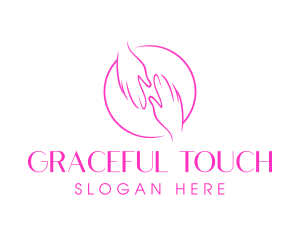 Minimalist Nail Spa logo design