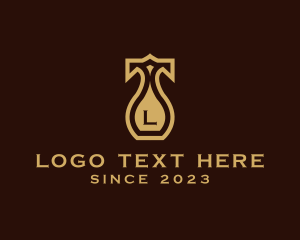 Ceramic Shop - Elegant Vase Home Decor logo design