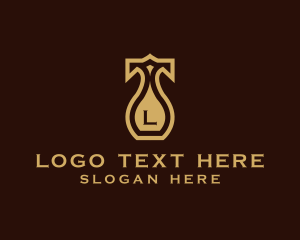 Elegant Vase Home Decor Logo