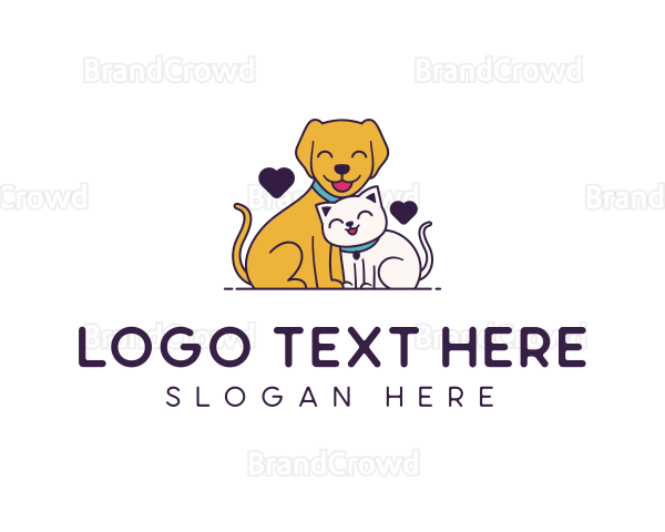 Veterinary Animal Pet Care Logo