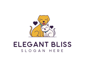 Veterinary Animal Pet Care Logo