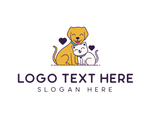 Veterinary Animal Pet Care Logo