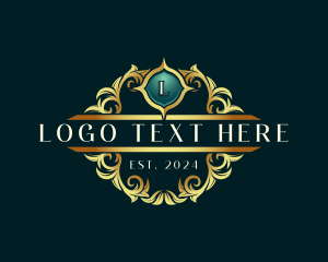 Luxury Crest Ornamental logo design