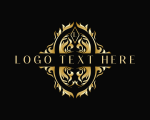 Luxe - Luxury Ornament Wreath logo design